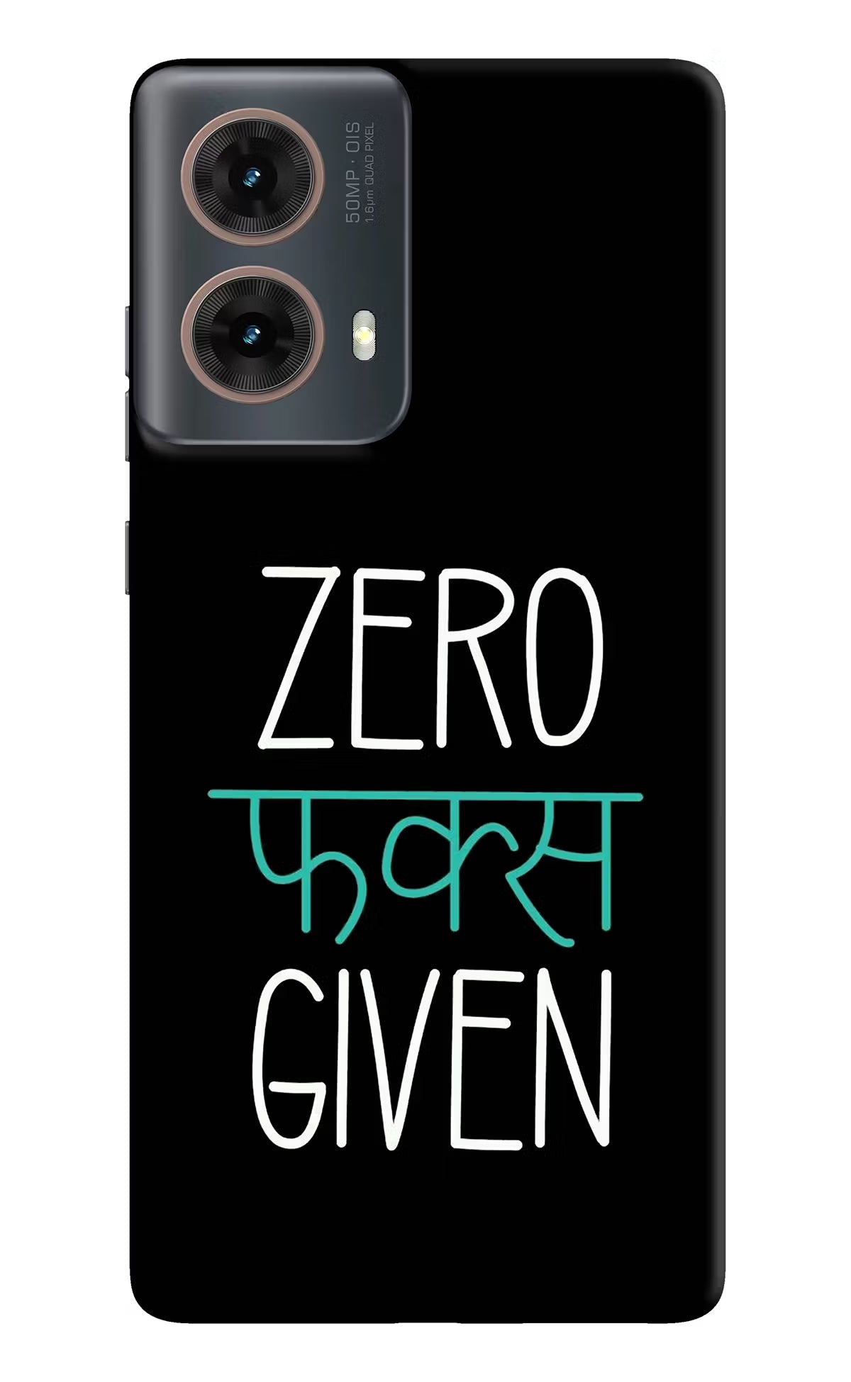 Zero Fucks Given Motorola G85 Hard Case Back Cover by Casekaro