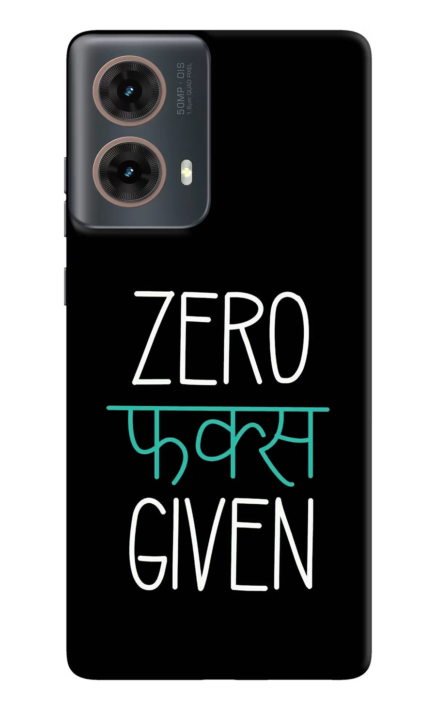 Zero Fucks Given Motorola G85 Back Cover, Hard case