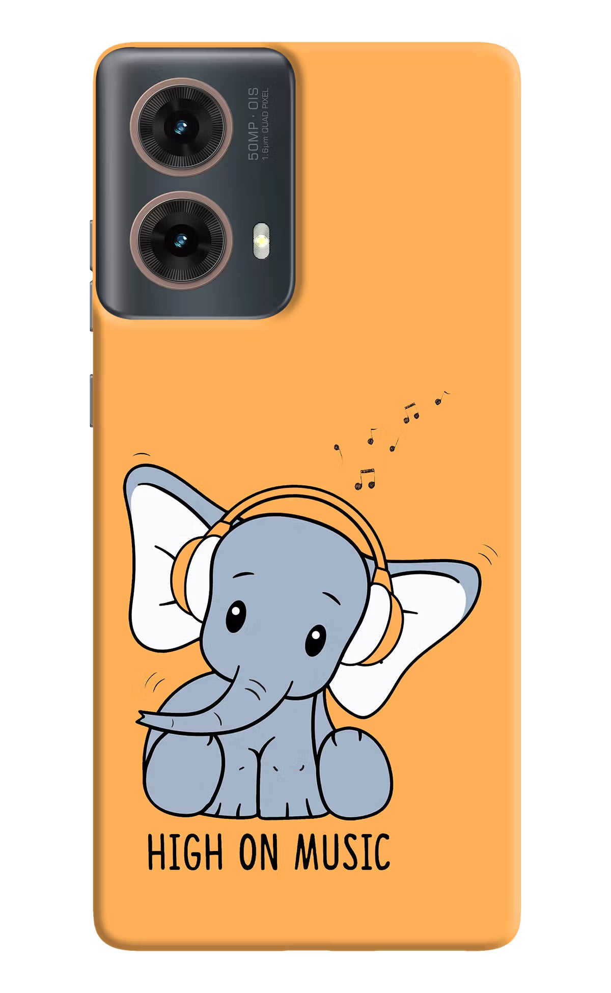 High On Music Motorola G85 Hard Case Back Cover by Casekaro