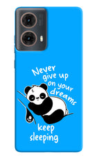 Keep Sleeping Motorola G85 Hard Case Back Cover by Casekaro