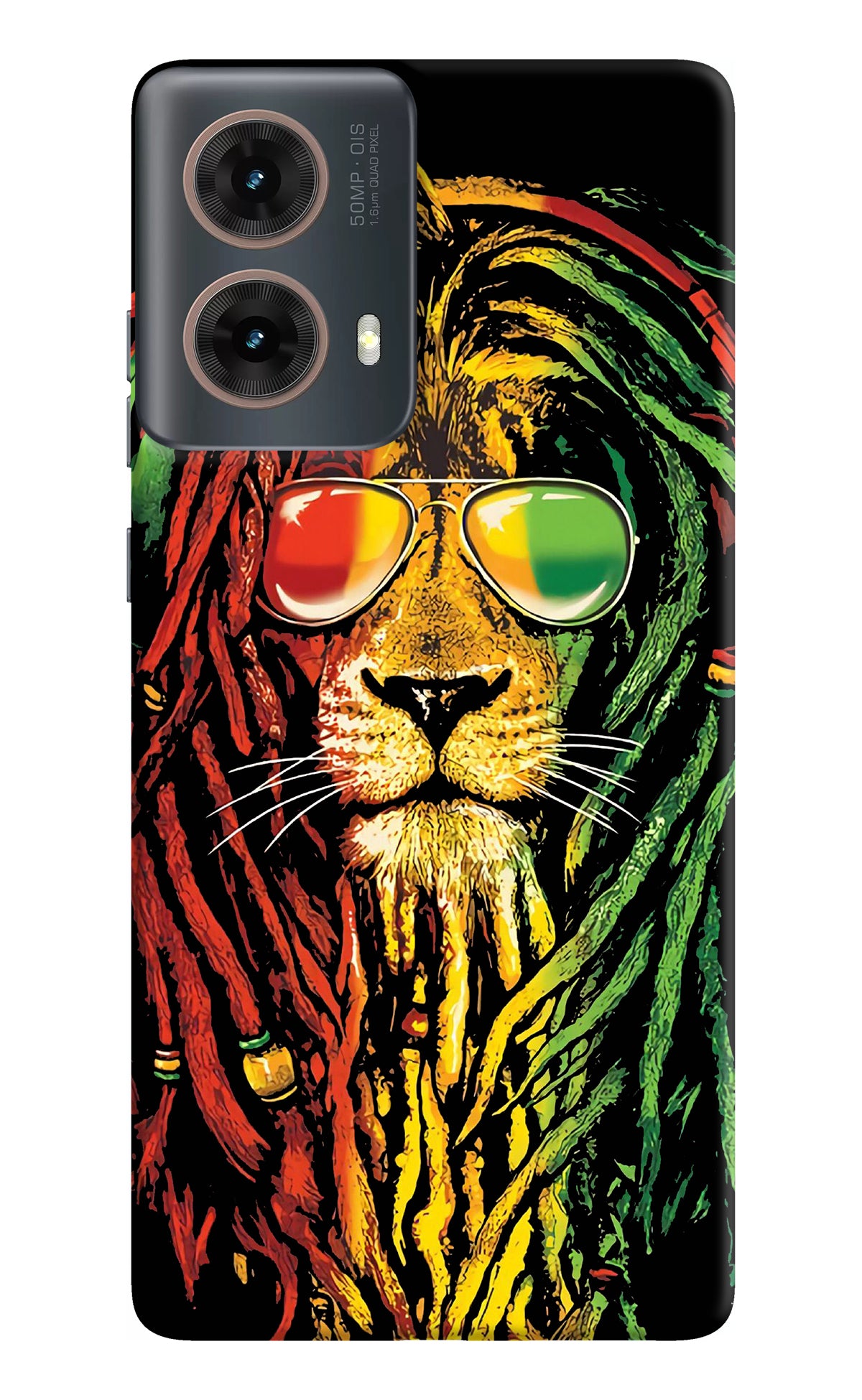 Rasta Lion Motorola G85 Back Cover