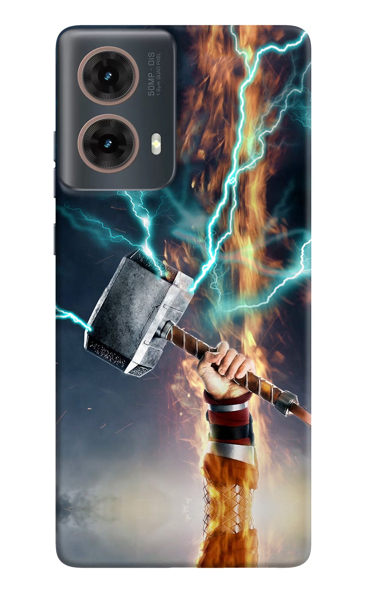 Thor Hammer Mjolnir Motorola G85 Hard Case Back Cover by Casekaro