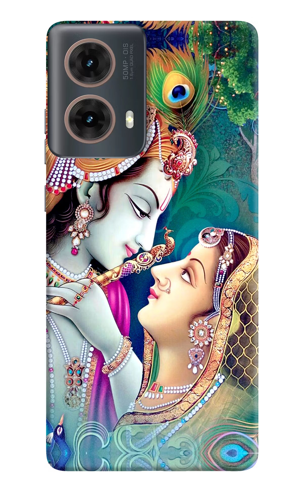 Lord Radha Krishna Motorola G85 Hard Case Back Cover by Casekaro