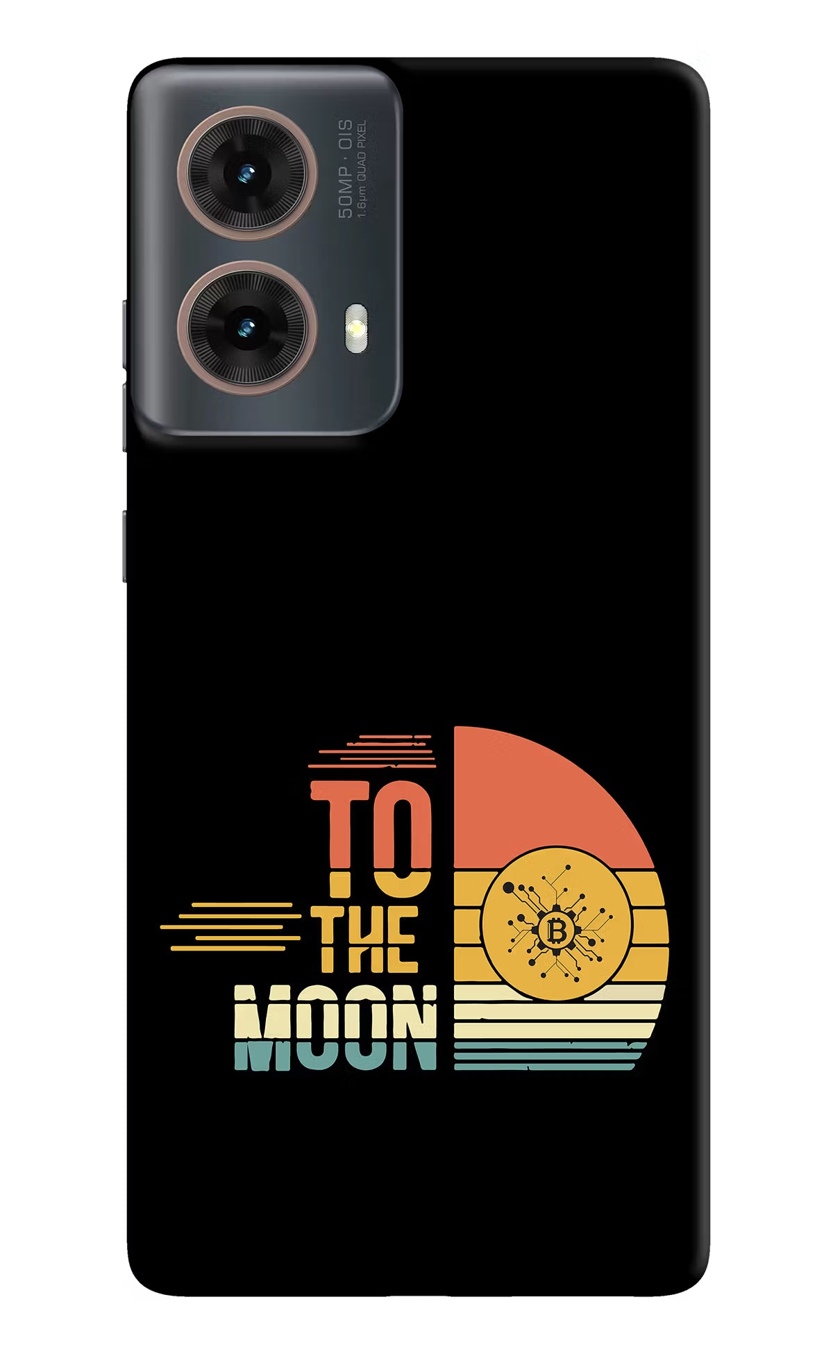 To the Moon Motorola G85 Hard Case Back Cover by Casekaro