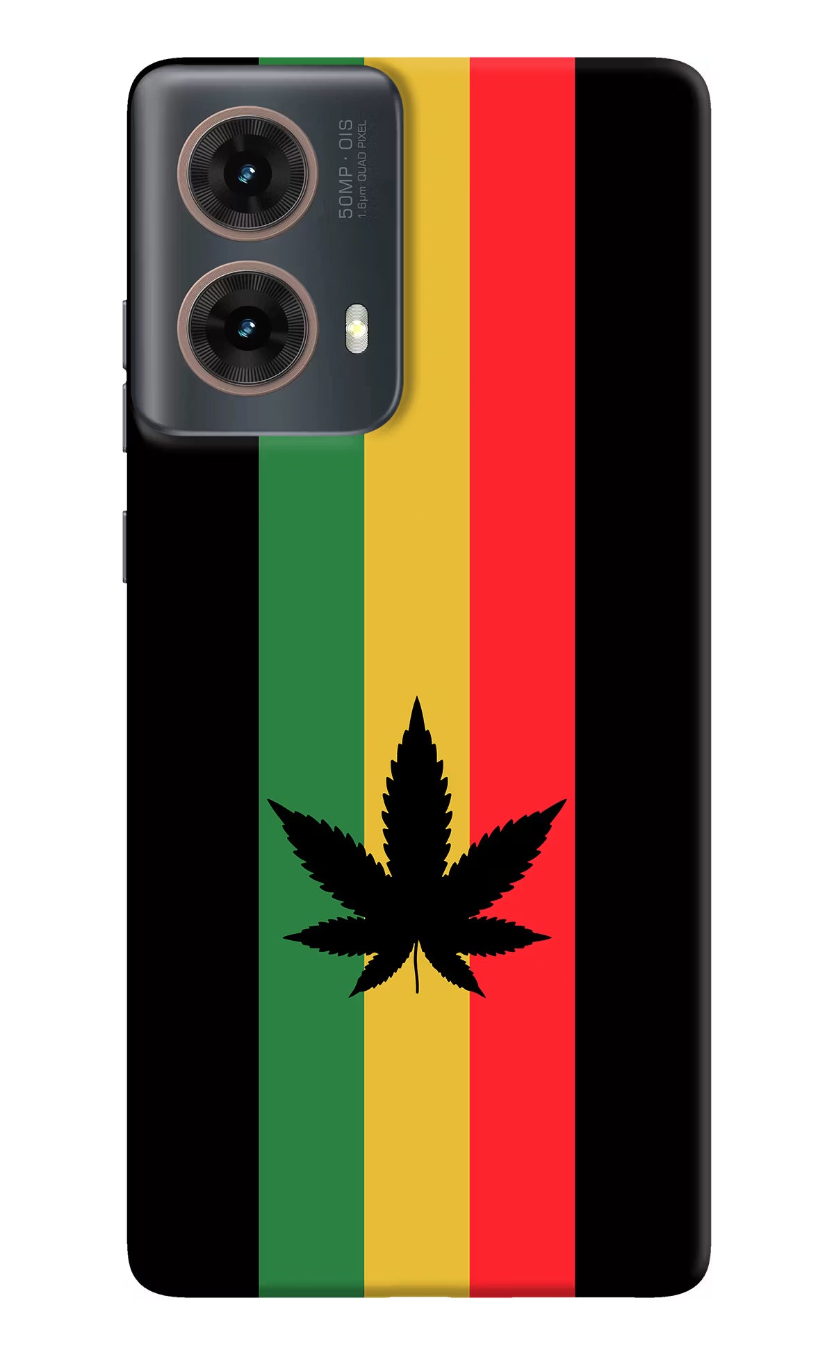Weed Flag Motorola G85 Hard Case Back Cover by Casekaro