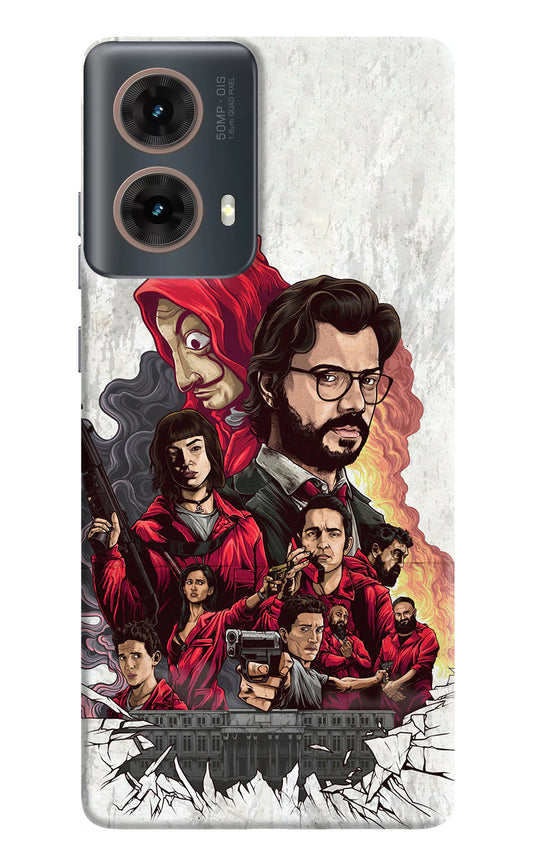 Money Heist Artwork Motorola G85 Back Cover