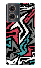 Geometric Graffiti Motorola G85 Hard Case Back Cover by Casekaro