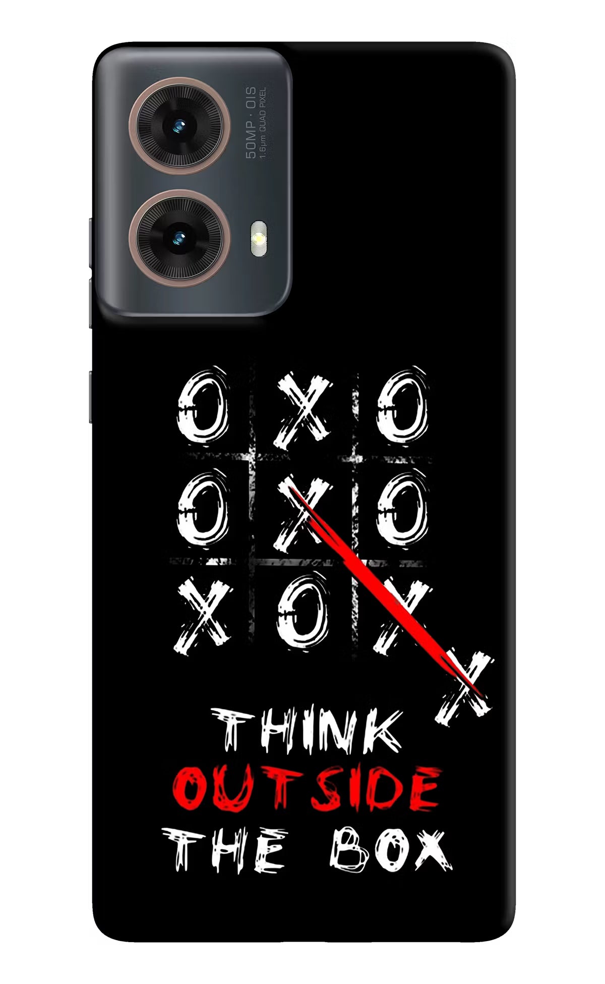 Think out of the BOX Motorola G85 Hard Case Back Cover by Casekaro