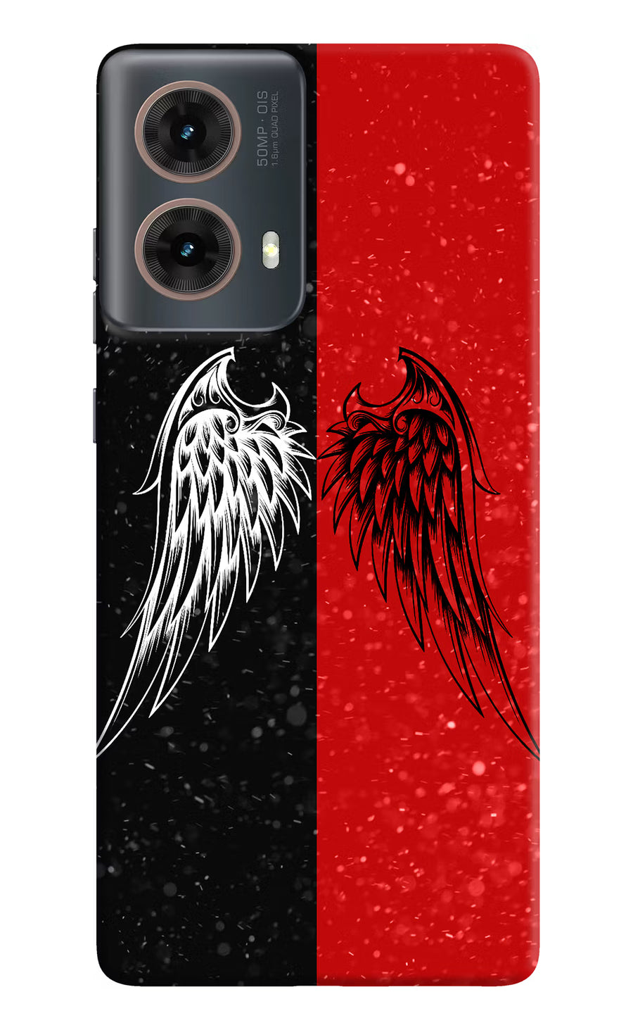 Wings Motorola G85 Back Cover, Hard case