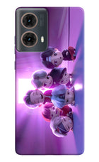 BTS Chibi Motorola G85 Hard Case Back Cover by Casekaro