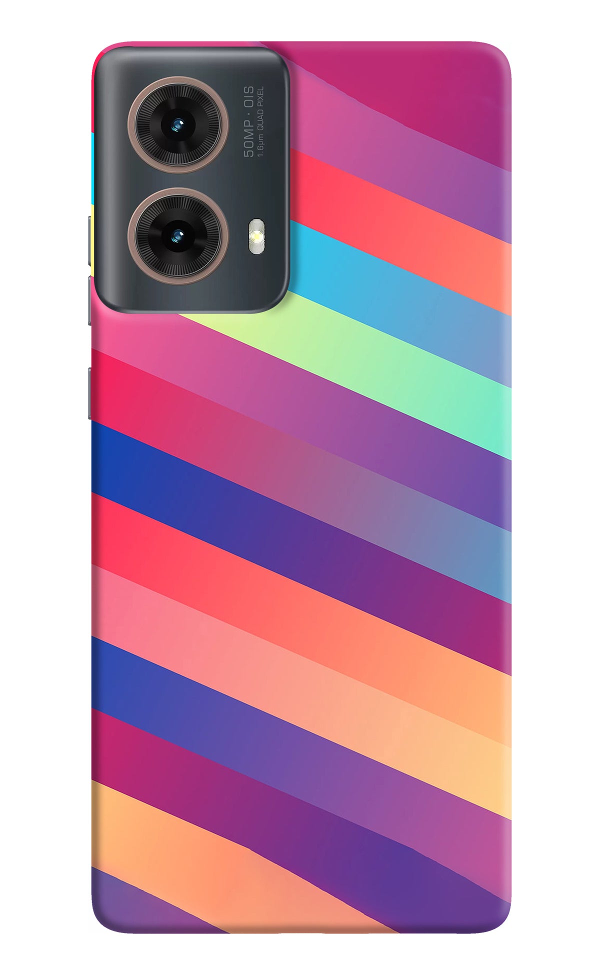 Stripes color Motorola G85 Back Cover