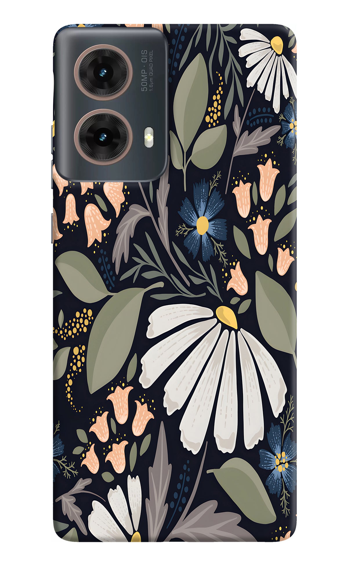 Flowers Art Motorola G85 Back Cover