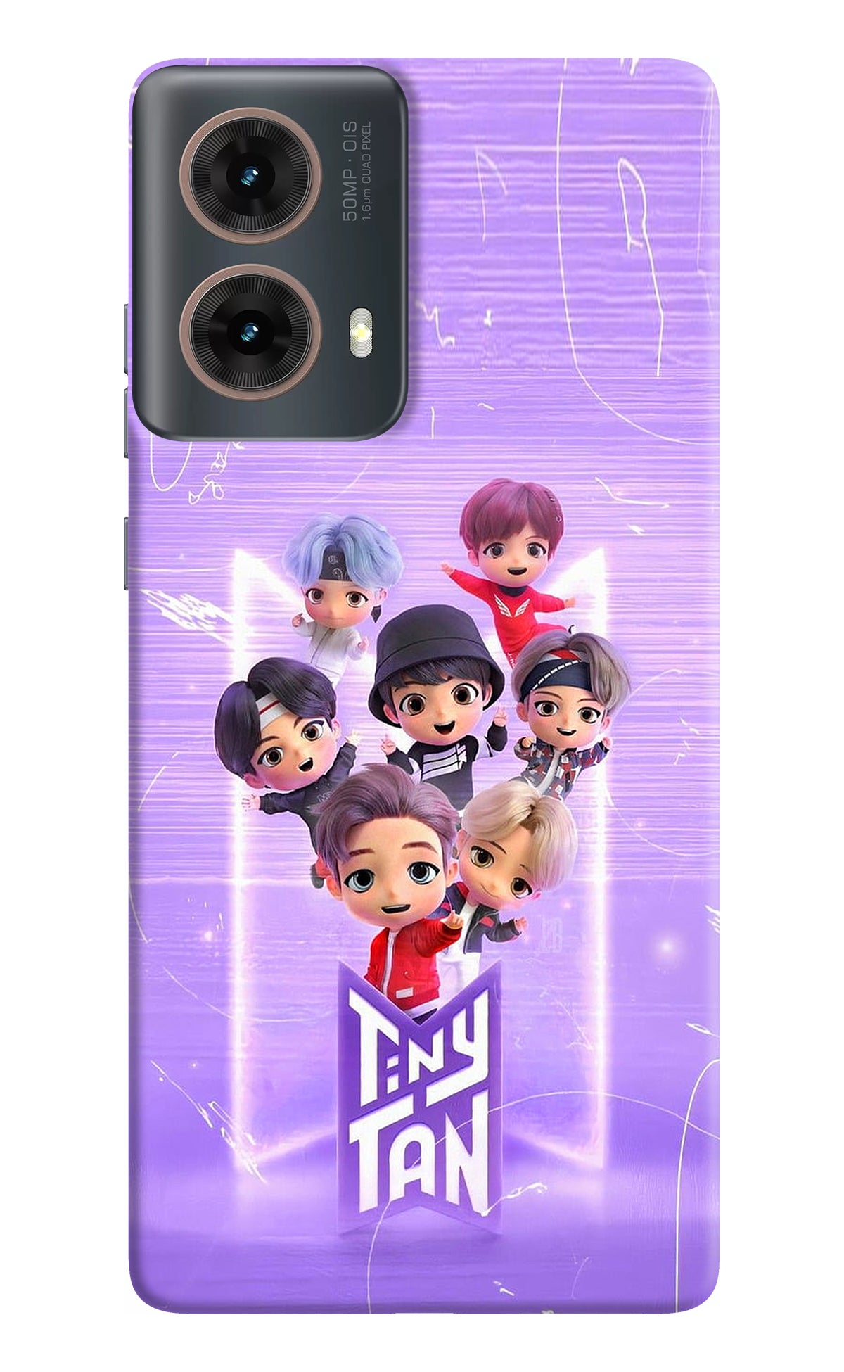 BTS Tiny Tan Motorola G85 Back Cover