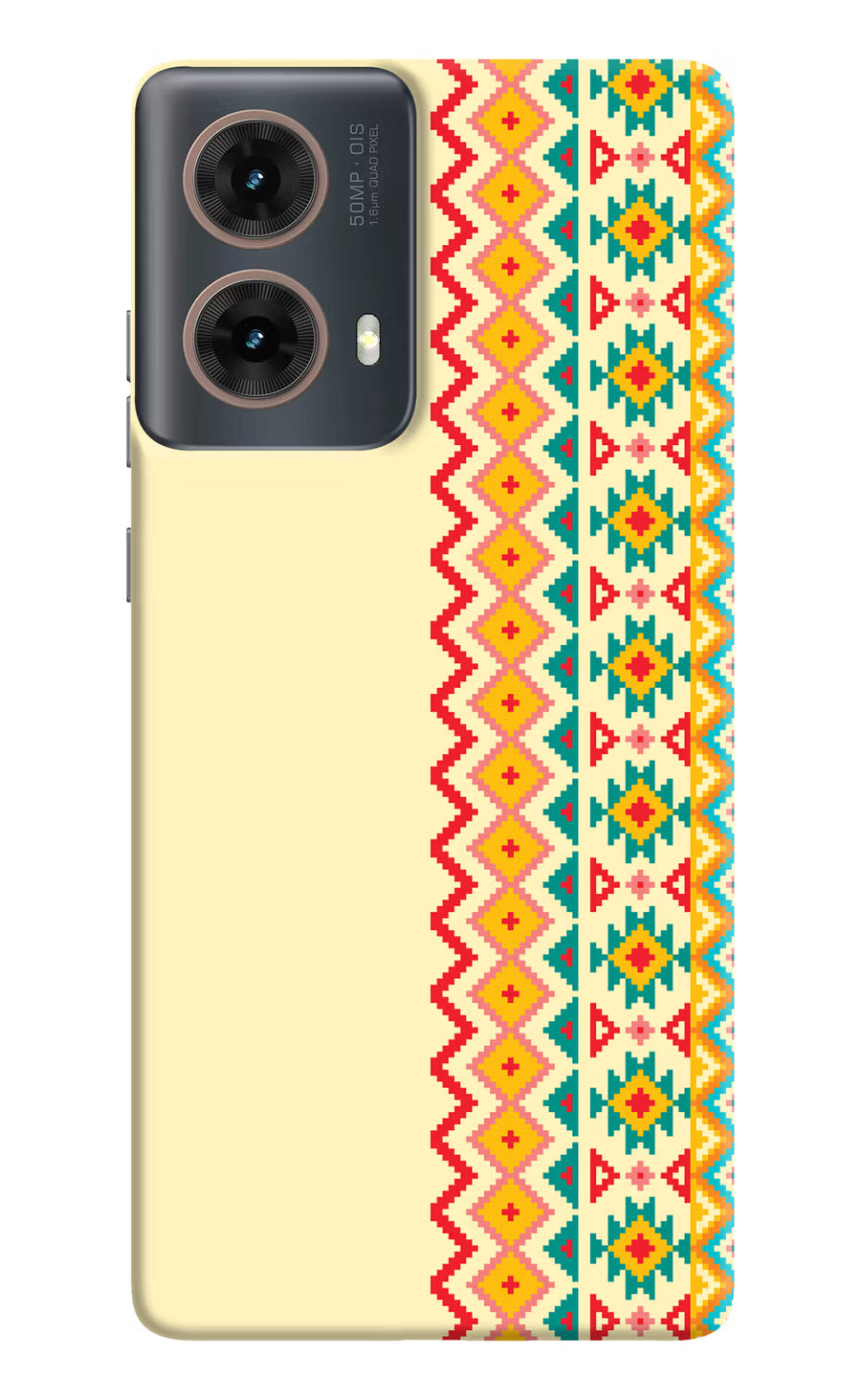 Ethnic Seamless Motorola G85 Back Cover, Hard case
