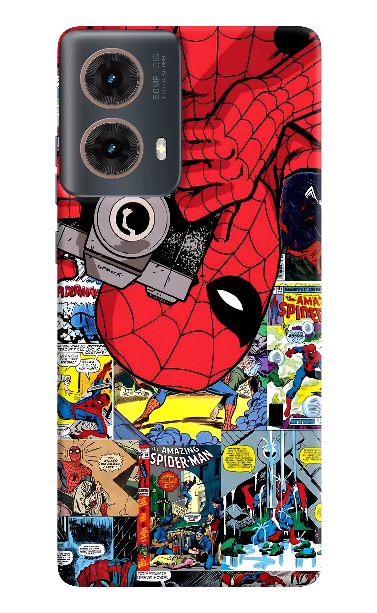Spider Man Motorola G85 Hard Case Back Cover by Casekaro