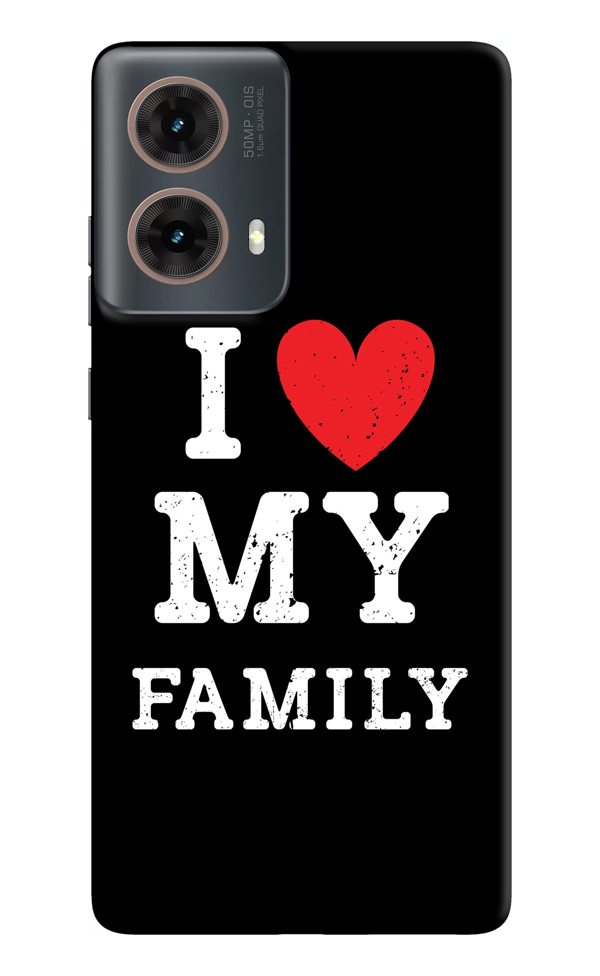 I Love My Family Motorola G85 Back Cover