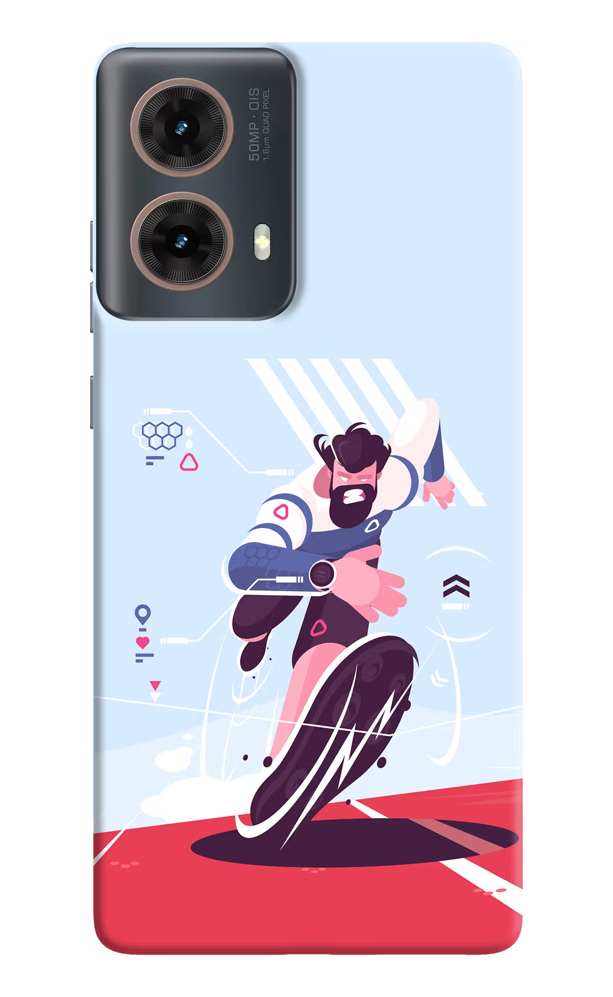 Run Pro Motorola G85 Hard Case Back Cover by Casekaro