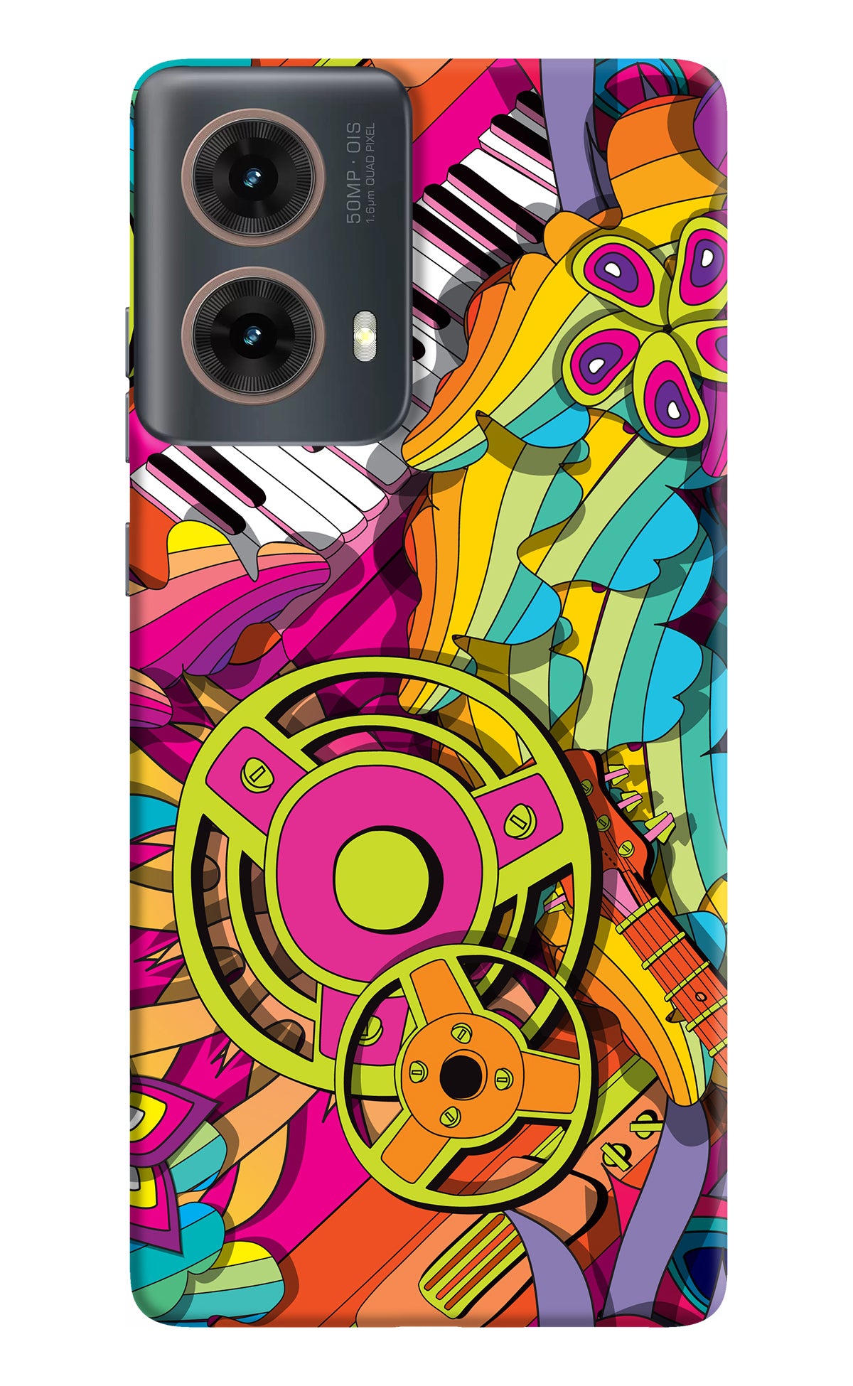 Music Doodle Motorola G85 Back Cover