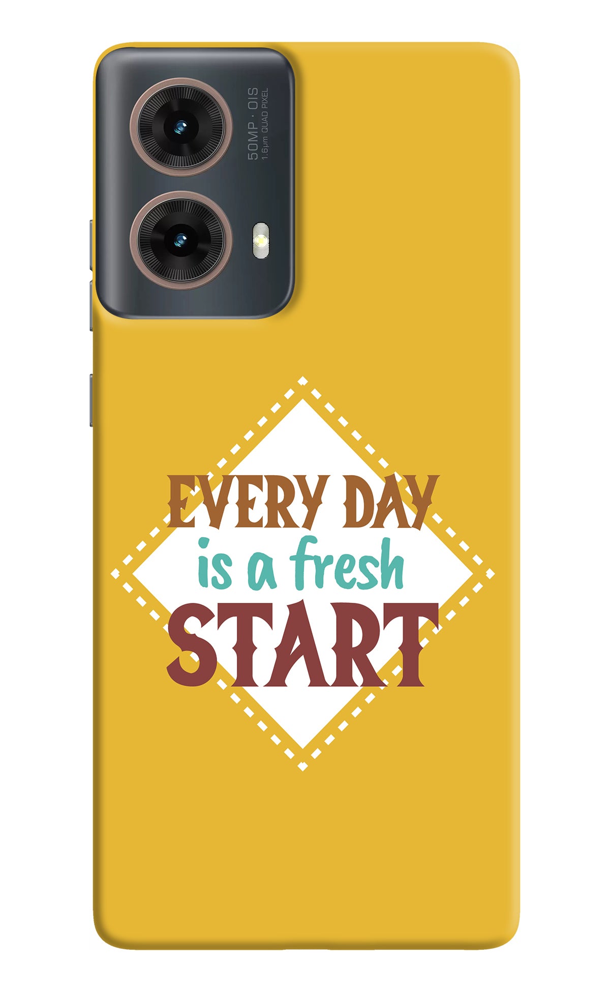 Every day is a Fresh Start Motorola G85 Back Cover