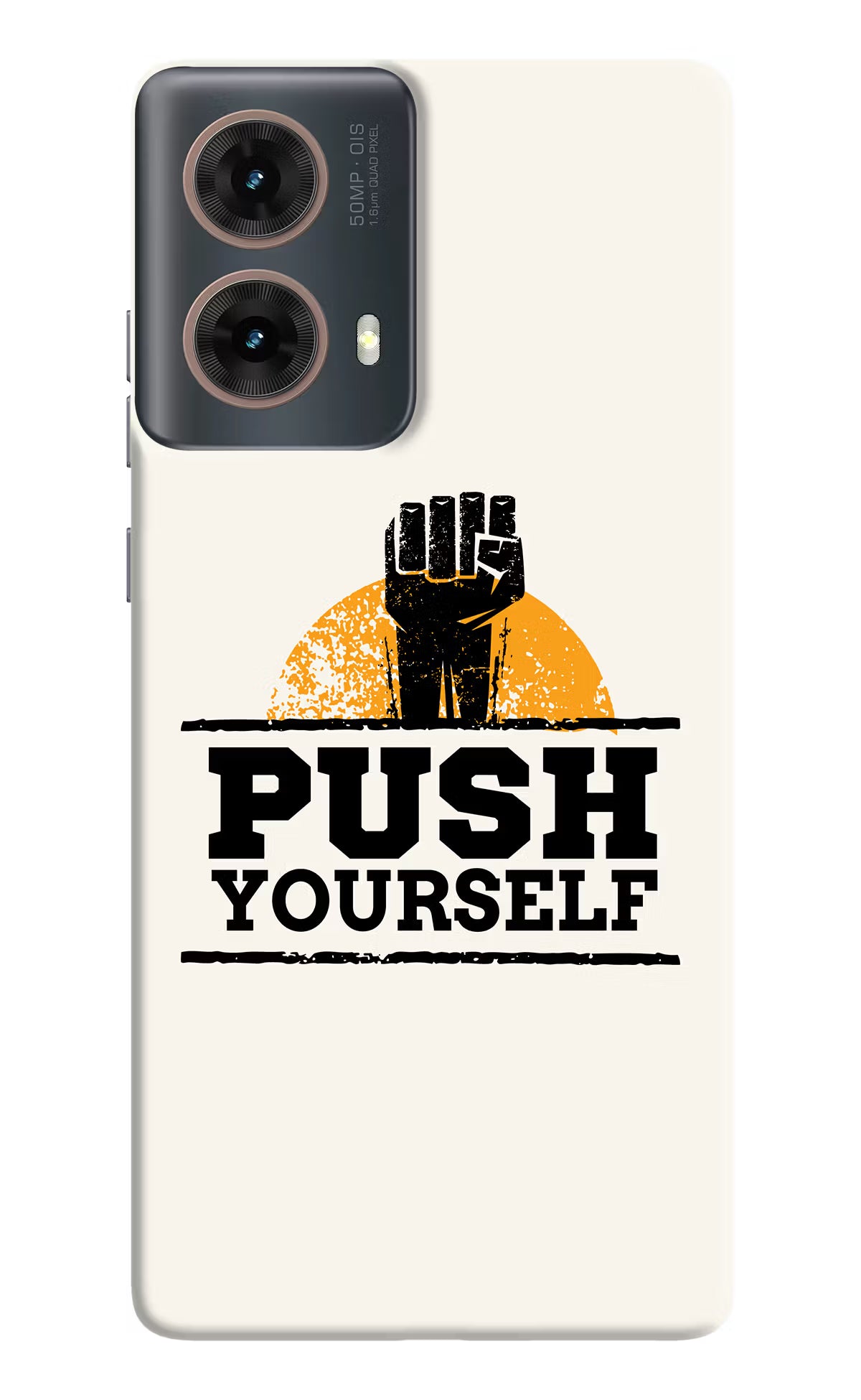 Push Yourself Motorola G85 Hard Case Back Cover by Casekaro