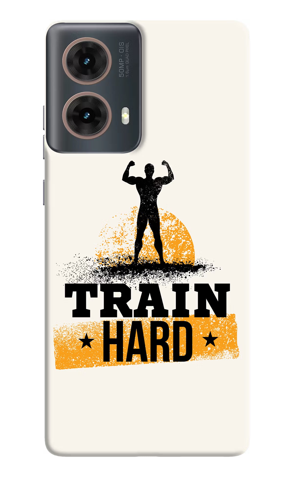 Train Hard Motorola G85 Hard Case Back Cover by Casekaro