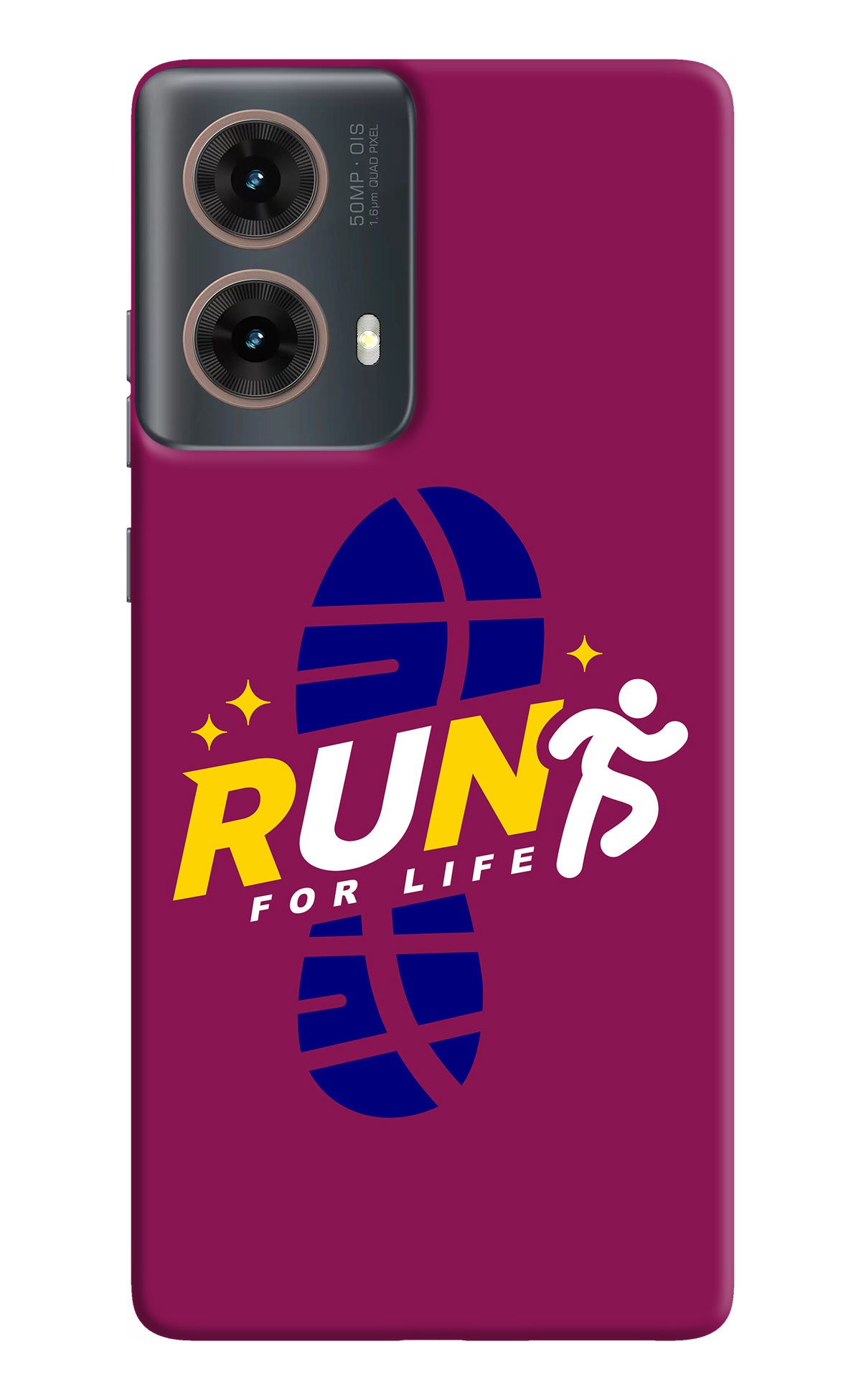 Run for Life Motorola G85 Back Cover