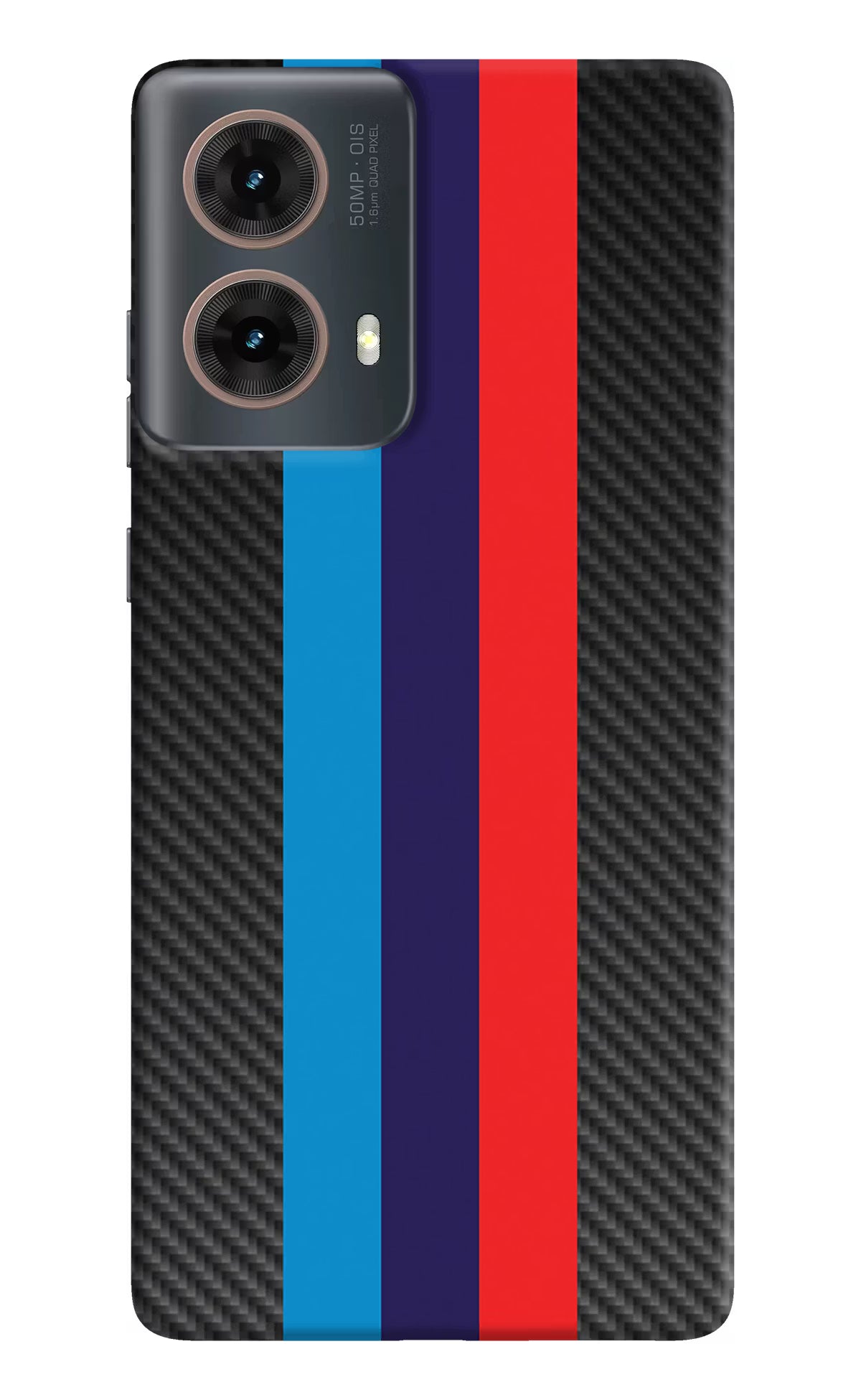 BMW Stripes Pattern Motorola G85 Hard Case Back Cover by Casekaro
