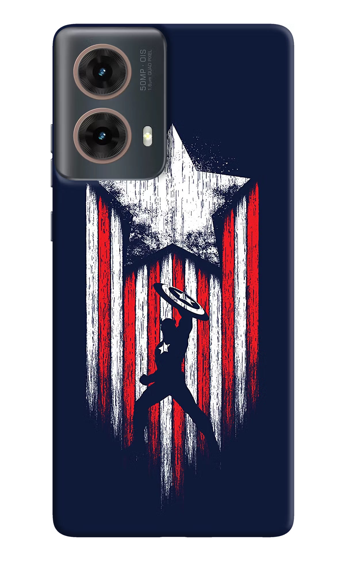 Captain America Marvel Art Motorola G85 Hard Case Back Cover by Casekaro