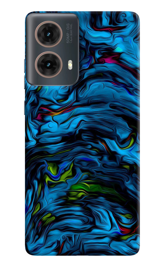 Dark Blue Abstract Motorola G85 Back Cover