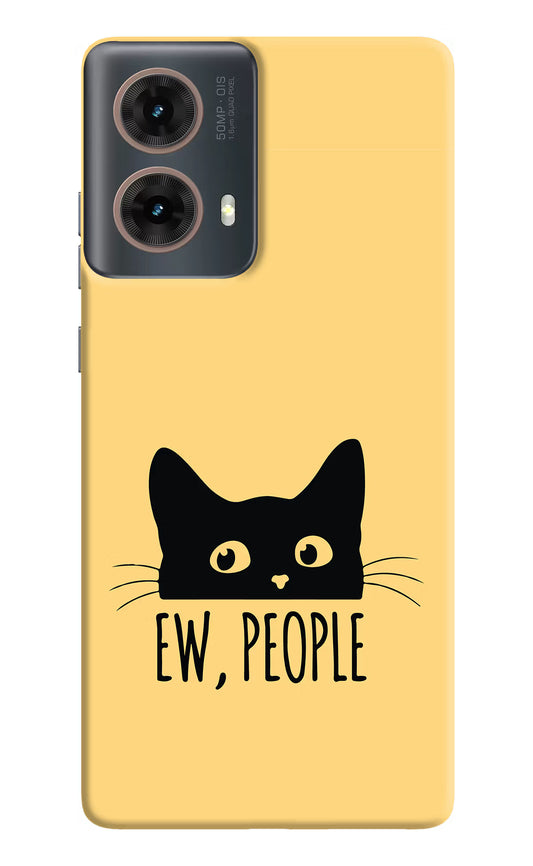 Ew People Catitude Motorola G85 Hard Case Back Cover by Casekaro