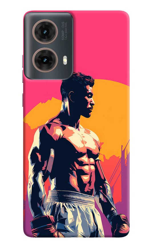 Sunset Warrior (AI Generated) Motorola G85 Back Cover