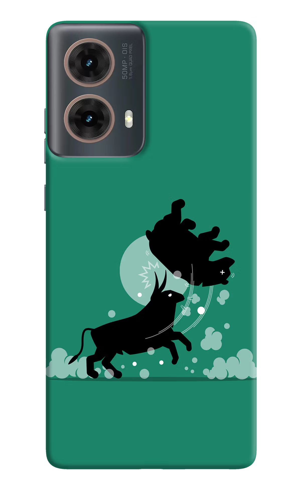 Bull Conqueror Motorola G85 Hard Case Back Cover by Casekaro