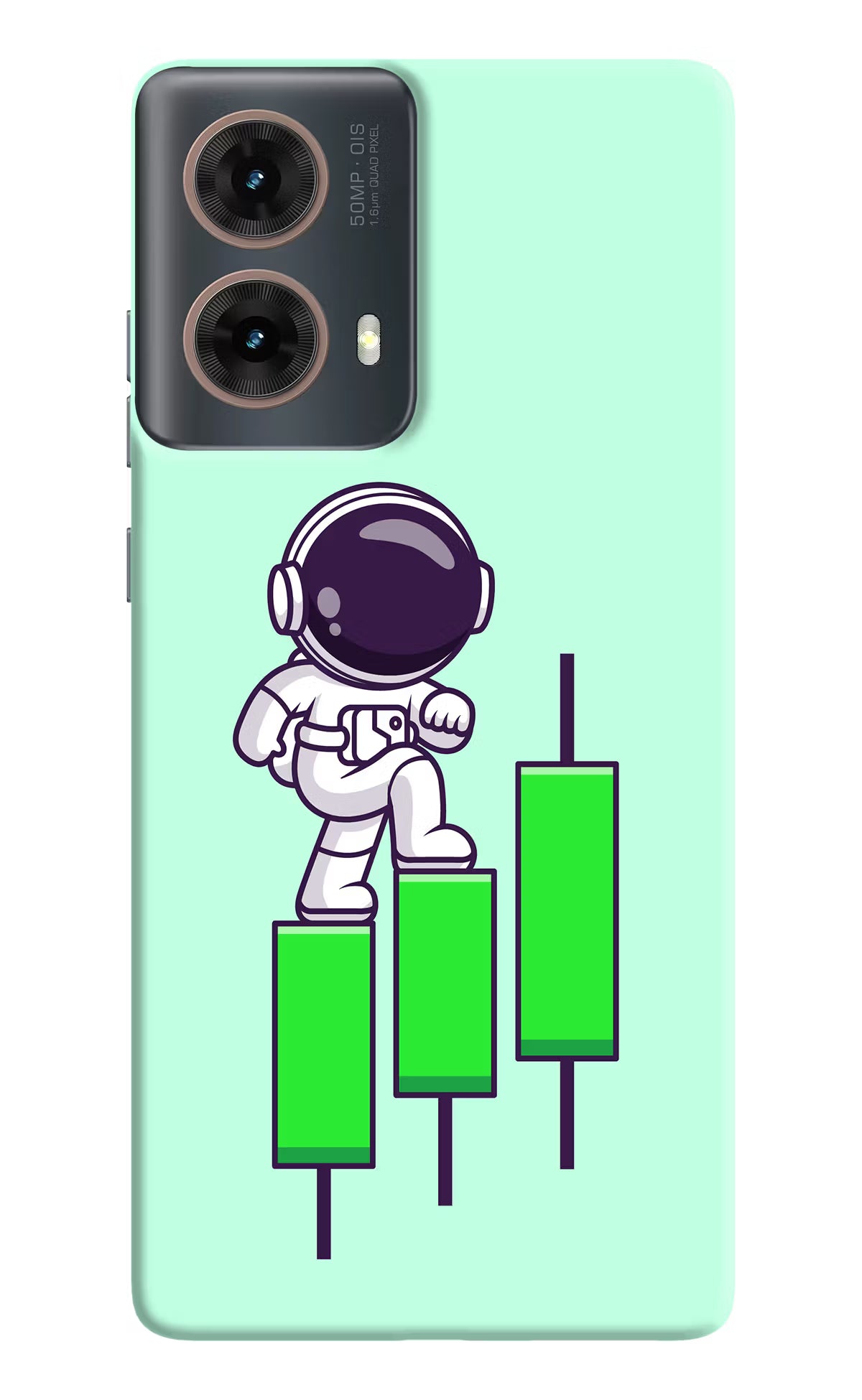 Astronaut Trader Motorola G85 Hard Case Back Cover by Casekaro