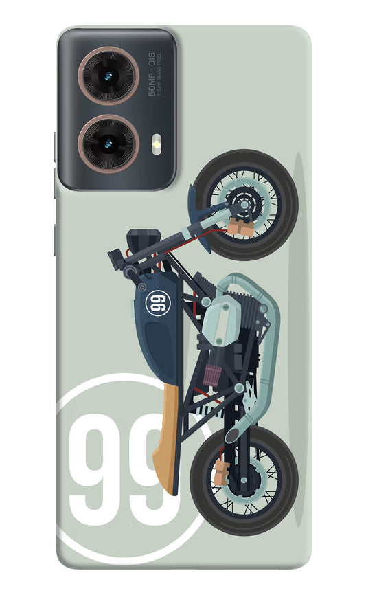 Classic Cafe Racer 99 Motorola G85 Hard Case Back Cover by Casekaro