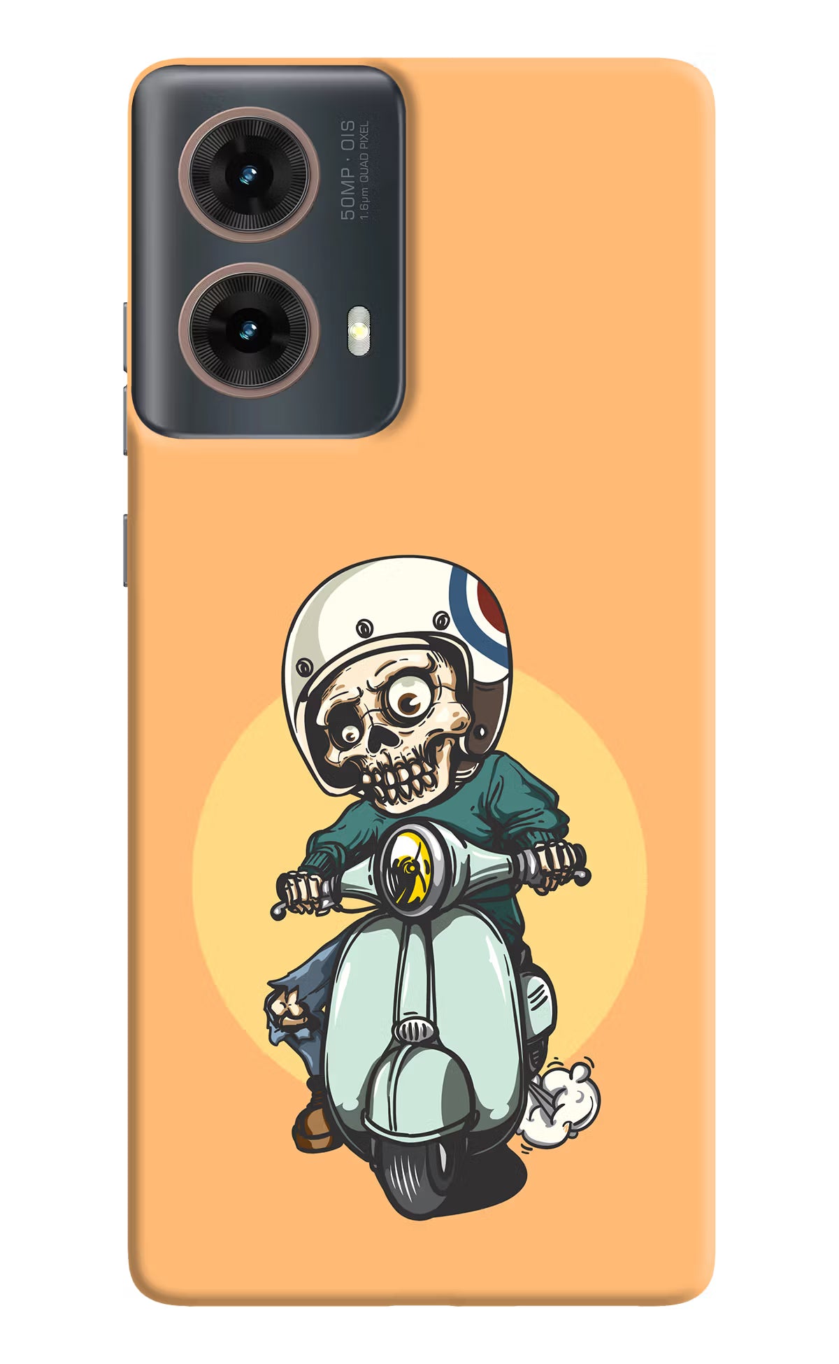 Undead Biker Motorola G85 Hard Case Back Cover by Casekaro