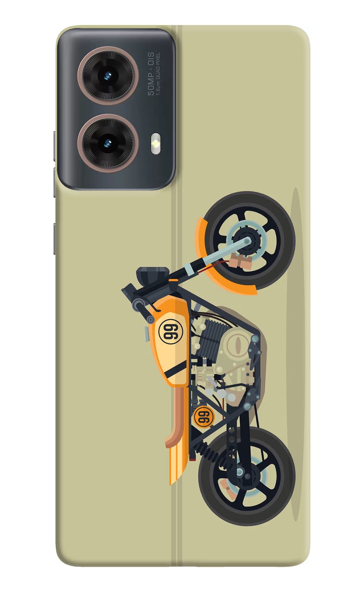 Vertical Speedster Motorola G85 Hard Case Back Cover by Casekaro