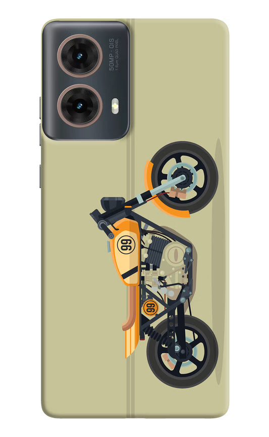 Vertical Speedster Motorola G85 Hard Case Back Cover by Casekaro