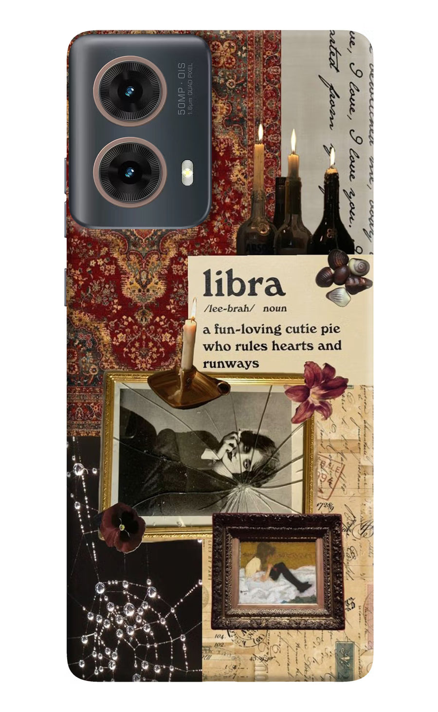 Libra Zodiac Motorola G85 Back Cover, Hard case
