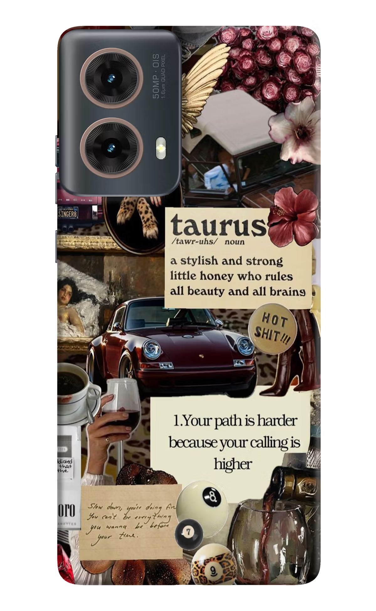 Taurus Zodiac Motorola G85 Hard Case Back Cover by Casekaro