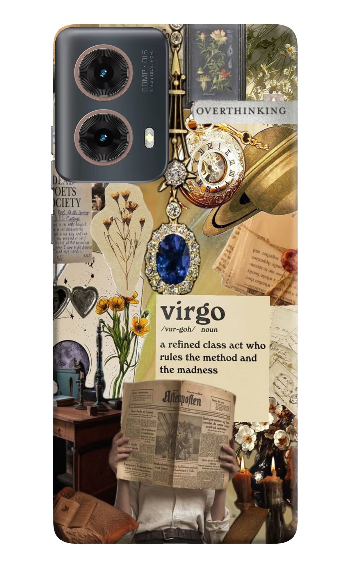 Virgo Zodiac Motorola G85 Hard Case Back Cover by Casekaro