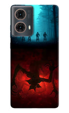 Ordinary Things Downside Up Motorola G85 Hard Case Back Cover by Casekaro