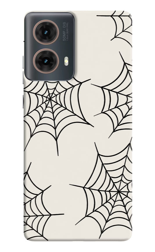 Spider Web Motorola G85 Hard Case Back Cover by Casekaro