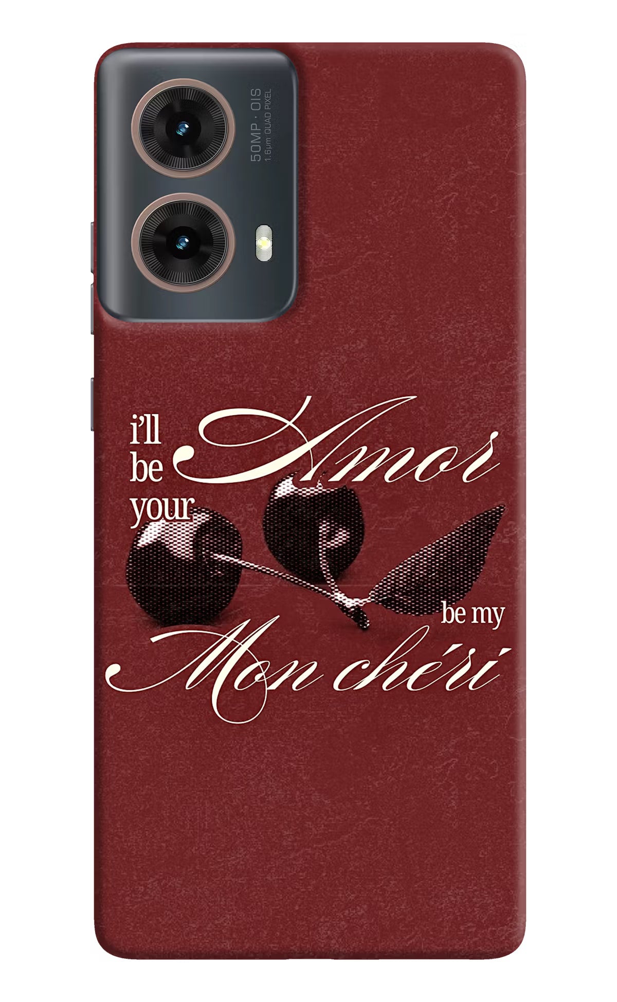 Velvet Cherry Motorola G85 Back Cover
