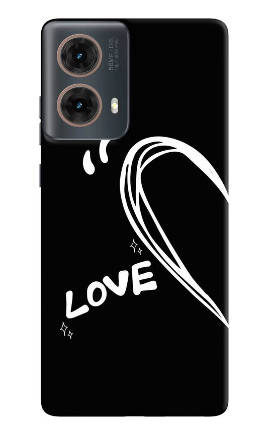 Love Line Motorola G85 Hard Case Back Cover by Casekaro