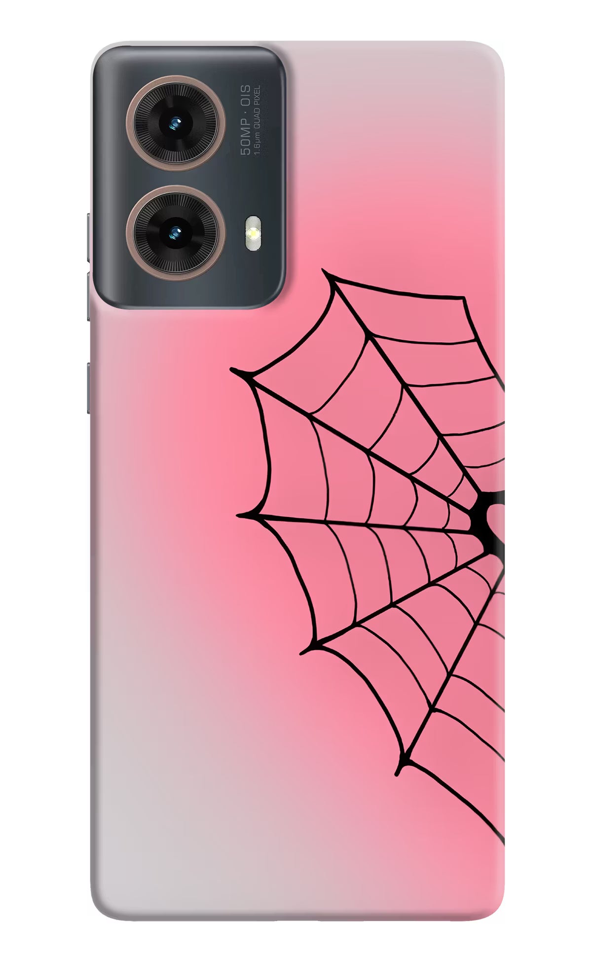 Pink Web Motorola G85 Back Cover