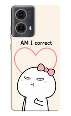 Always Right Motorola G85 Hard Case Back Cover by Casekaro
