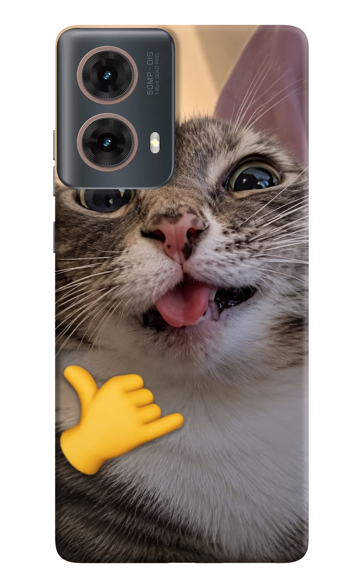 Silly Cat Call Motorola G85 Back Cover