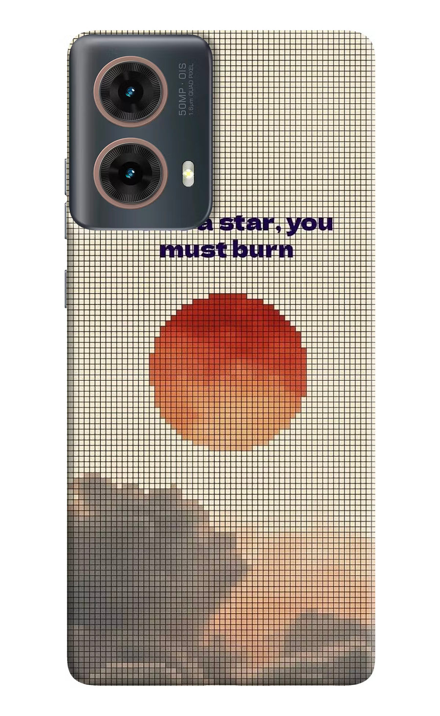Pixel Sun Motorola G85 Back Cover, Hard case
