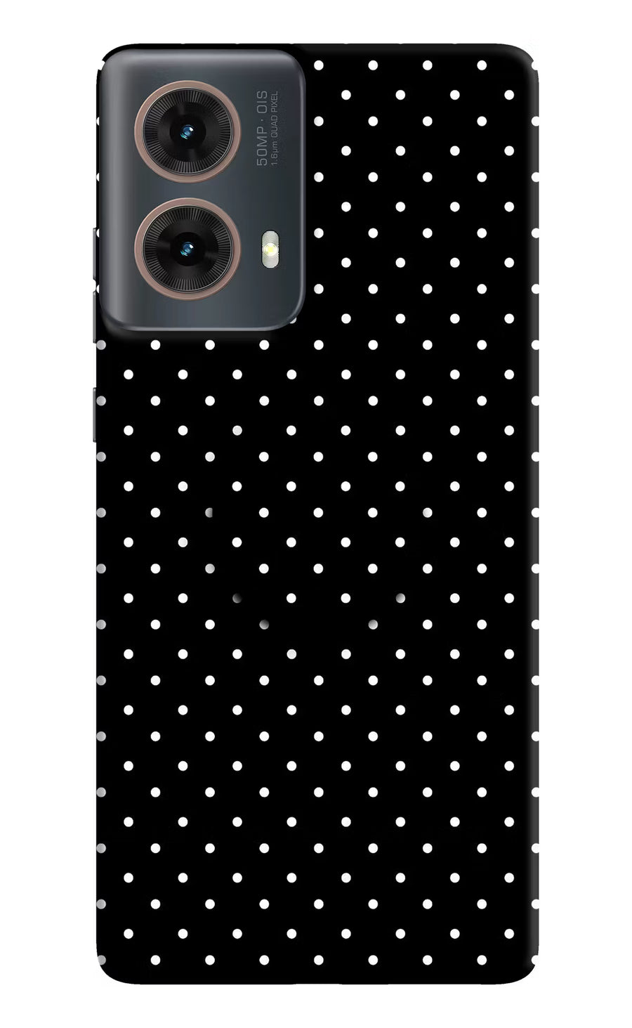 White Dots Motorola G85 Pop Case, Hard case