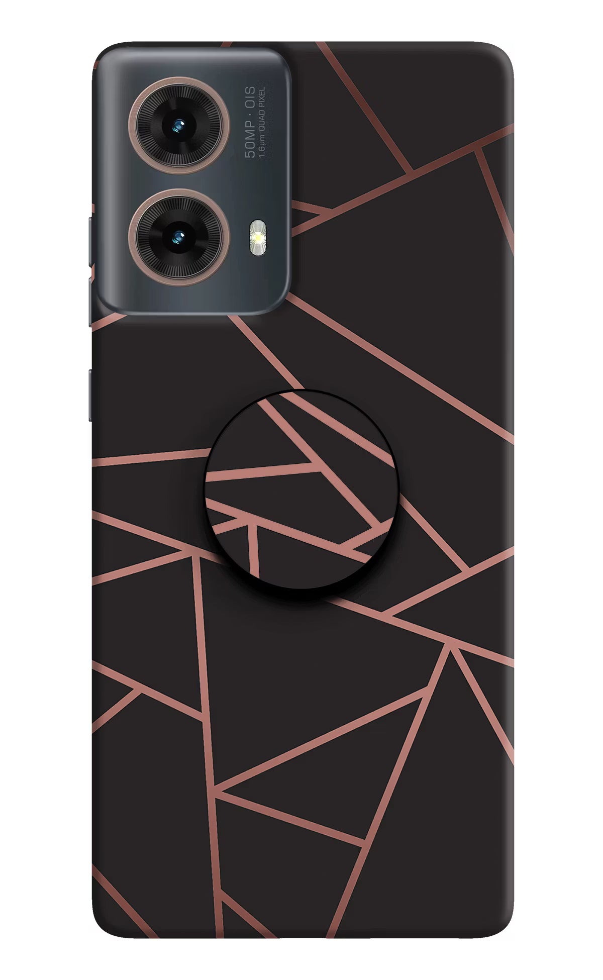 Geometric Pattern Motorola G85 Pop Case by Casekaro